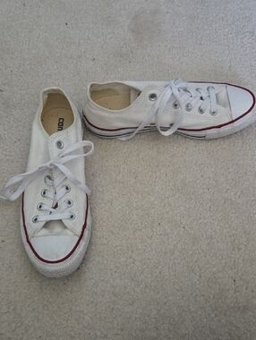 Converse Chuck Taylor All Star Low Top Sneaker In Cream & White